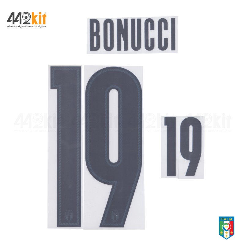 Official BONUCCI #19 Italy FIGC AWAY EURO 2020 2020-21 PRINT