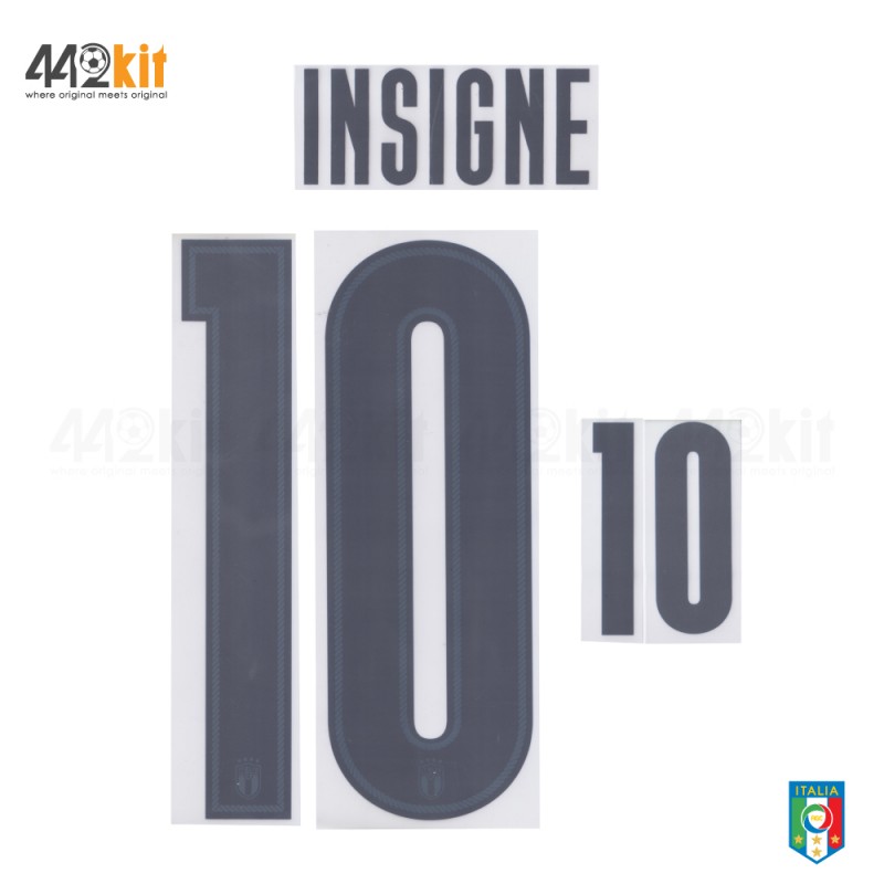 Official INSIGNE #10 Italy FIGC AWAY EURO 2020 2020-21 PRINT - ITALY - INTERNATIONAL - Official ...