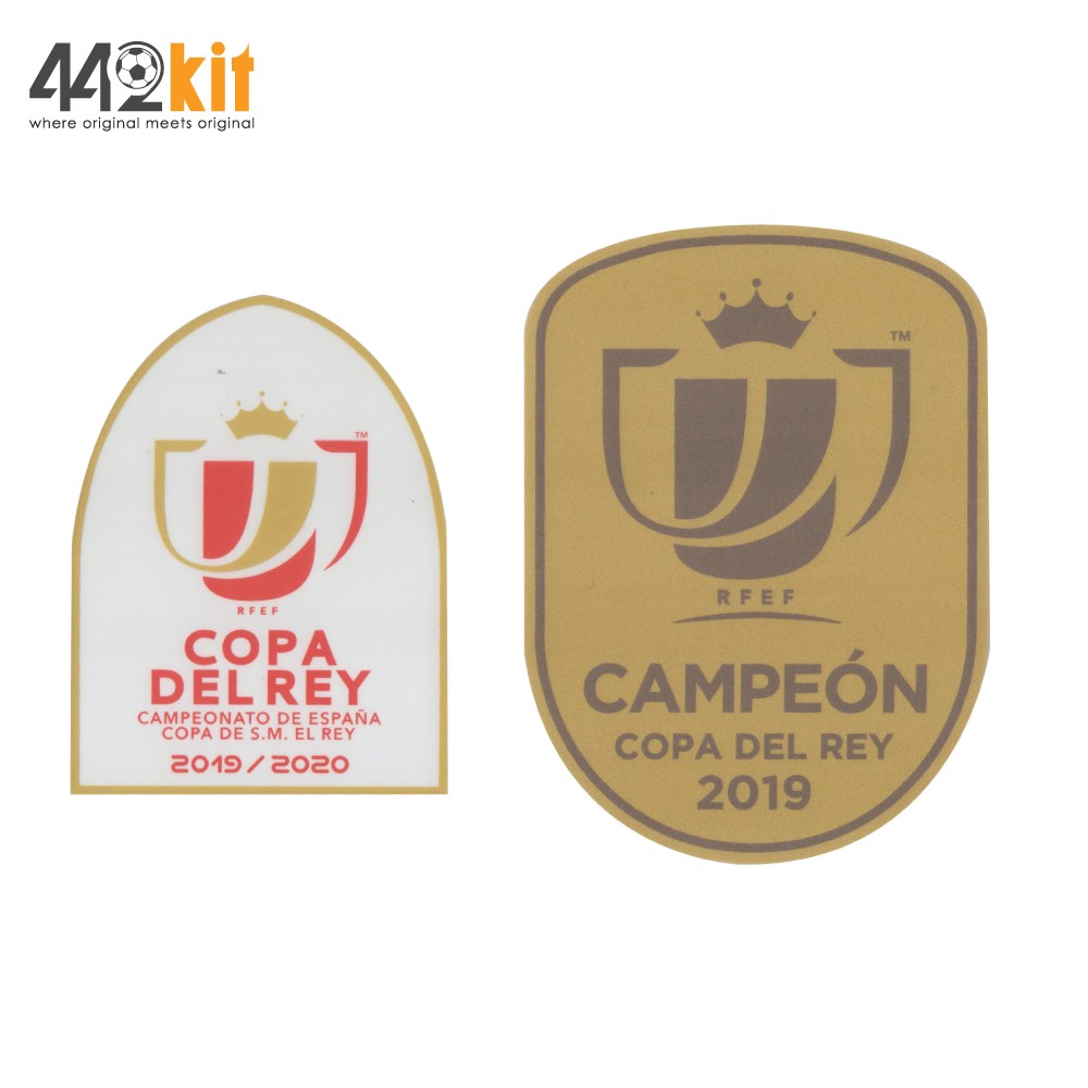 OFFICIAL COPA DEL REY 2019-20 + CAMPEON 2019 GOLD Patch ...