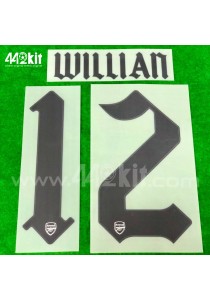 Official WILLIAN #12 Arsenal FC Away CUP 2020-21 PRINT 