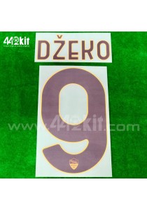 Official DZEKO #9 AS ROMA Away 2020-21 PRINT 