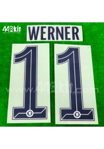 OFFICIAL WERNER #11 Chelsea Away CUP UCL 2020-21 PRINT 