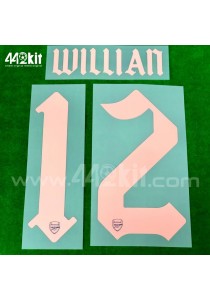 Official WILLIAN #12 Arsenal FC 3rd CUP 2020-21 PRINT 