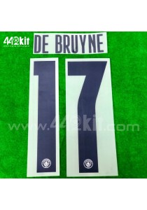 OFFICIAL DE BRUYNE #17 Manchester City FC 3rd UCL CUP 2020-21 PRINT 
