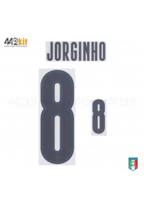 Official JORGINHO #8 Italy FIGC AWAY EURO 2020 2020-21 PRINT 