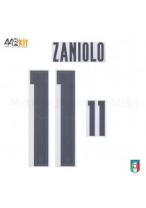 Official ZANIOLO #11 Italy FIGC AWAY EURO 2020 2020-21 PRINT 