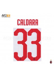 Official CALDARA #33 AC Milan Away 2018-20 Name Number 