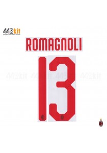 Official ROMAGNOLI #13 AC Milan Away 2018-20 Name Number 