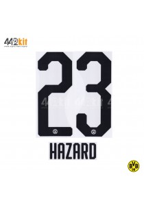 Official HAZARD #23 Borussia Dortmund Home 2019-20 PU PRINT 