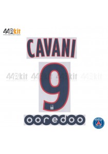 Official CAVANI #9 + OOREDOO PSG 3rd Ligue 1 2019-20 PRINT 