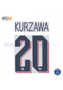 Official KURZAWA #20 PSG 3rd UCL 2019-20 PRINT 