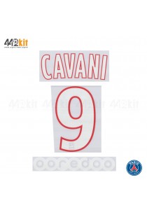 Official CAVANI #9 + OOREDOO PSG Home Ligue 1 2019-20 PRINT 