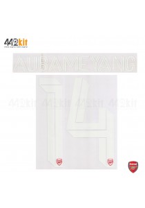 Official AUBAMEYANG #14 Arsenal FC Home CUP 2019-20 PRINT 