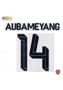 Official AUBAMEYANG #14 Arsenal FC Away CUP 2019-20 PRINT 