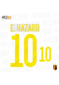 Official E.HAZARD #10 Belgium RBFA HOME EURO 2020 2020-21 PRINT 