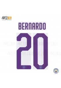 OFFICIAL BERNARDO #20 Manchester City FC HOME UCL CUP 2019-20 PRINT 