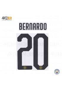OFFICIAL BERNARDO #20 Manchester City FC 3rd UCL CUP 2019-20 PRINT 