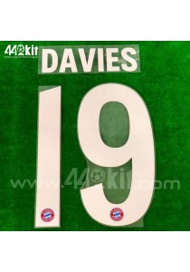 Official DAVIES #19 FC Bayern Munich Home 2020-21 PU PRINT