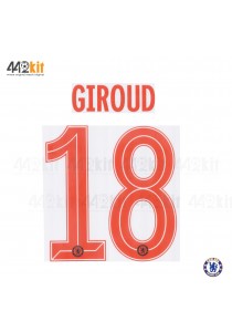OFFICIAL GIROUD #18 Chelsea 3rd CUP UCL 2019-20 PRINT 