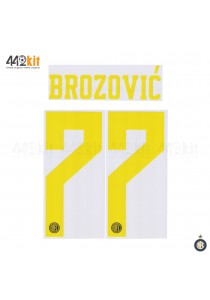 Official BROZOVIC #77 Inter Milan 3rd 2019-2020 PRINT 