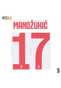 Official MANDZUKIC' #17 Juventus FC Away 2019-2020 PRINT 