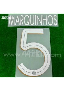 Official MARQUINHOS #5 PSG 3rd UCL 2020-21 PRINT 