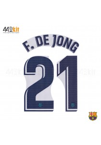 OFFICIAL PLAYER ISSUE F. DE JONG #21 FC Barcelona 3rd 2019-20 PRINT 