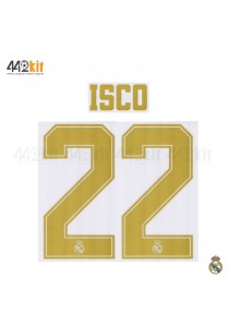 Official ISCO #22 Real Madrid CF Home Away 2019-20 PRINT 
