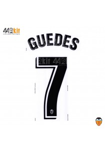 Official GUEDES #7 Valencia CF Home 2019-2020 PRINT 