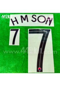 Official HM SON #7 South Korea Home 2020-21 PRINT 