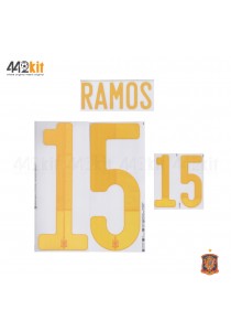 Official RAMOS #15 SPAIN Home EURO 2020 2020-21 PRINT 