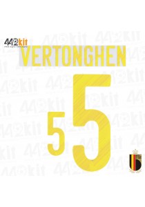  Official VERTONGHEN #5 Belgium RBFA HOME EURO 2020 2020-21 PRINT