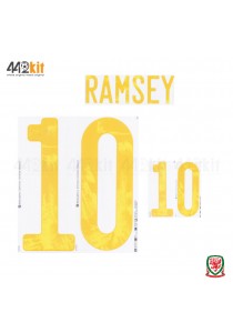 Official RAMSEY #10 WALES Home EURO 2020 2010-21 PRINT 