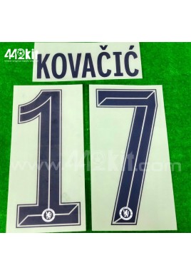 OFFICIAL KOVACIC #17 Chelsea Away CUP UCL 2020-21 PRINT 