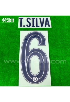 OFFICIAL T.SILVA #6 Chelsea Away CUP UCL 2020-21 PRINT 