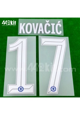 OFFICIAL KOVACIC #17 Chelsea Home CUP UCL 2020-21 PRINT