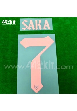 Official SAKA #7 Arsenal FC 3rd CUP 2020-21 PRINT 