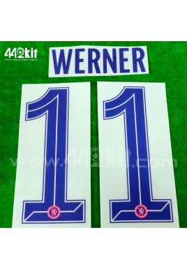 OFFICIAL WERNER #11 Chelsea 3rd CUP UCL 2020-21 PRINT 