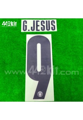 OFFICIAL G.JESUS #9 Manchester City FC 3rd UCL CUP 2020-21 PRINT 