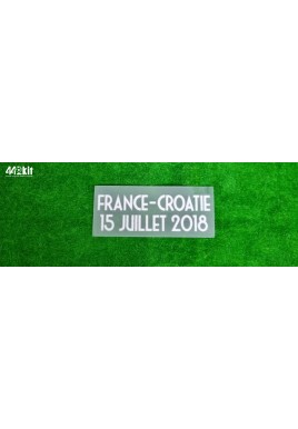 OFFICIAL FRANCE - CROATIE MATCH DETAILS FOR FRANCE WC 2018 HOME