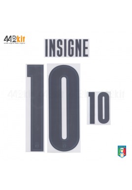 Official INSIGNE #10 Italy FIGC AWAY EURO 2020 2020-21 PRINT 