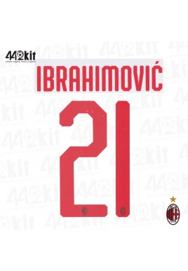Official IBRAHIMOVIC' #21 AC Milan Away 2019-20 Name Number 