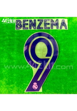 Official BENZEMA #9 Real Madrid CF Away 2020-21 PRINT 
