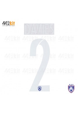 OFFICIAL DAVIES #2 JOHOR DARUL TAKZIM FC HOME MSL 2020 PRINT