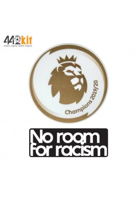 Official EPL CHAMPIONS 2019/20 + NO ROOM FOR RACISM 2020-21 PLAYER SIZE Patches 