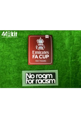 OFFICIAL THE EMIRATES FA CUP 150 YEARS 2021-22 WINNERS 12 + NO ROOM FOR RACISM PATCHES