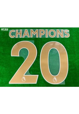 OFFICIAL CHAMPIONS #20 EPL GOLD PLAYER SIZE LIVERPOOL FC 2019-20 PRINT