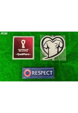 OFFICIAL PLAYER ISSUE FIFA WORLD CUP QATAR 2022 EUROPEAN QUALIFIERS PATCHES