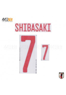 Official SHIBASAKI #7 JAPAN JFA Home 2020-21 PRINT 