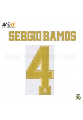 Official SERGIO RAMOS #4 Real Madrid CF Home Away 2019-20 PRINT 